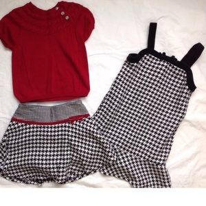 Gymboree ❤️🖤Black & White Houndstooth Set❤️🖤